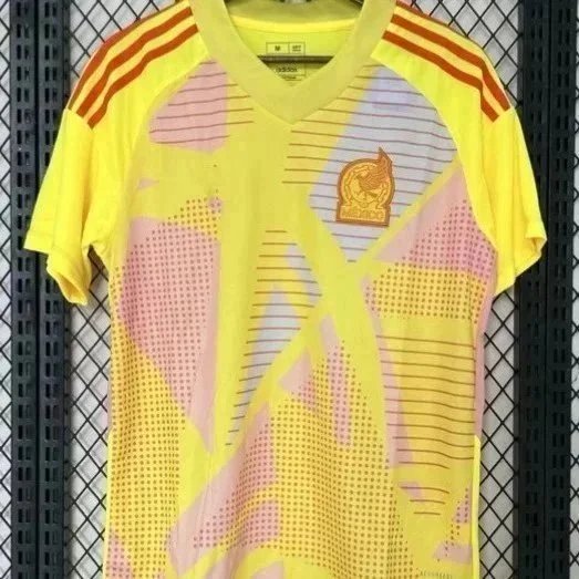 adidas Mens Mexico 2024 Away Jersey yellow