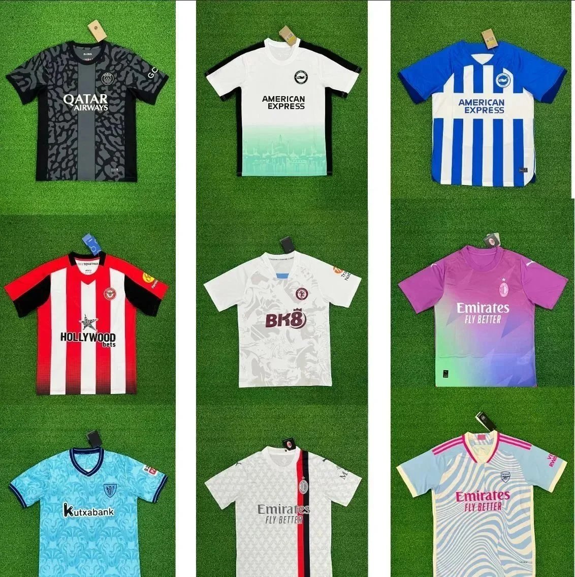 Mens Football T-shirts Retro Aston Villa