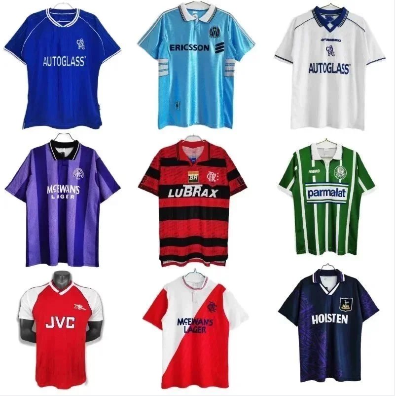 Qlympique Marseille Blue Retro Away Shirt 1998/99